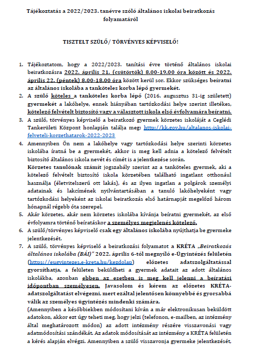 általános iskolai beiratkozás plakát 1